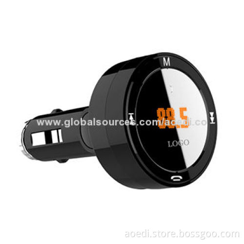 Car Bluetooth FM Transmitter, Support Line-in, TF Card, U-disk and Car Charger